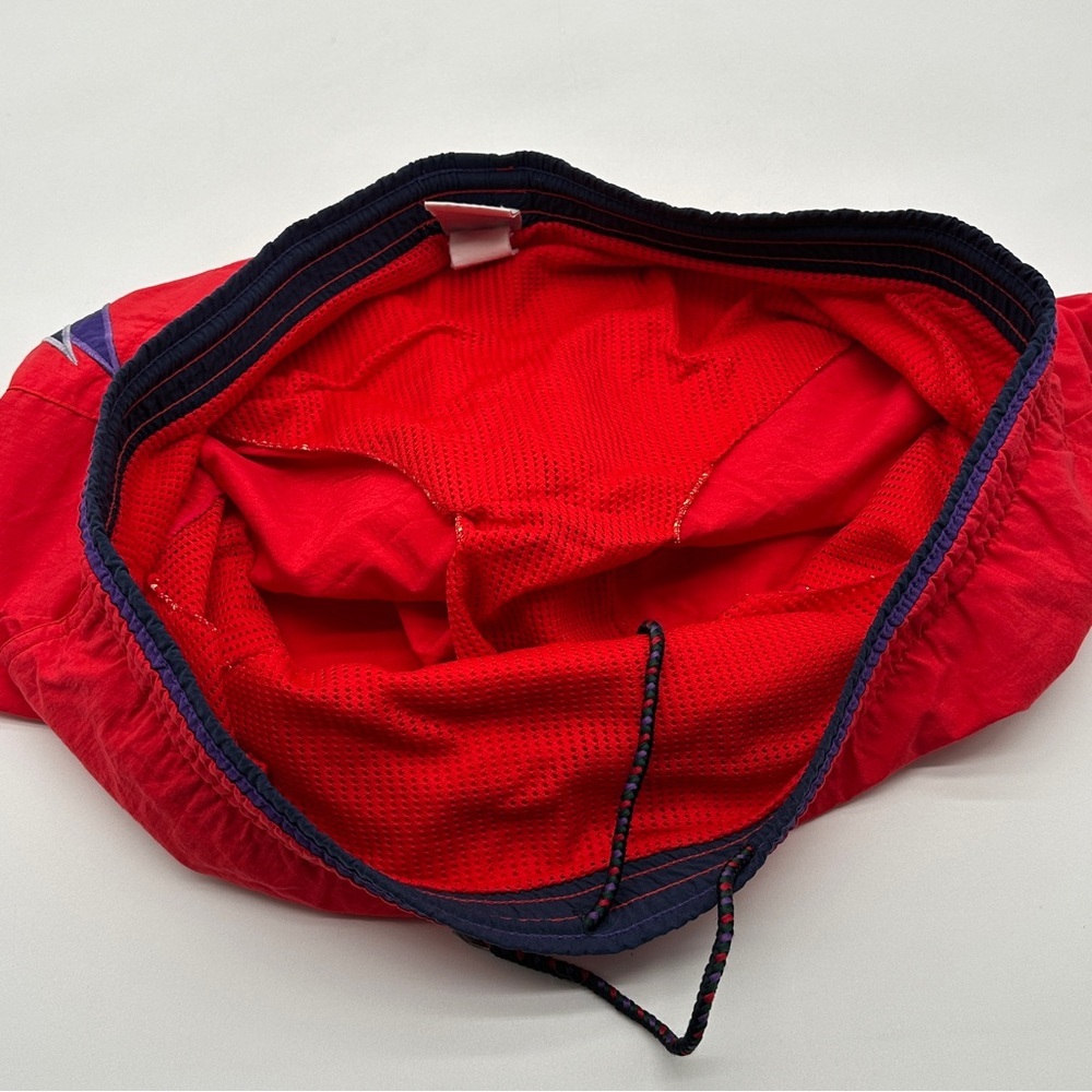 Mens Sz XL Vintage Red Speedo‎ Lined Swim Trunk Shorts Nylon - Picture 6 of 10
